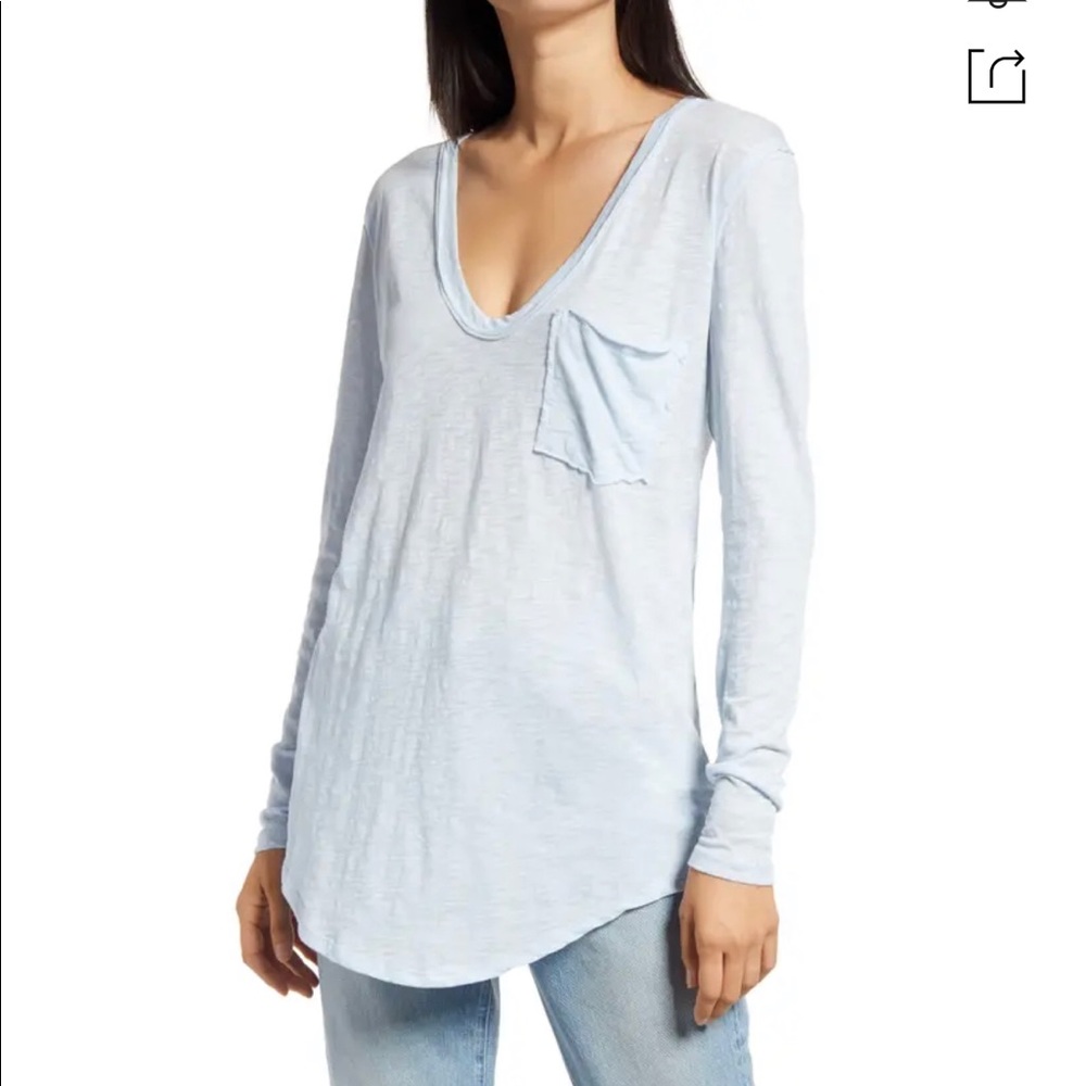 Free People We The Free Betty Long Sleeve  IN SKY